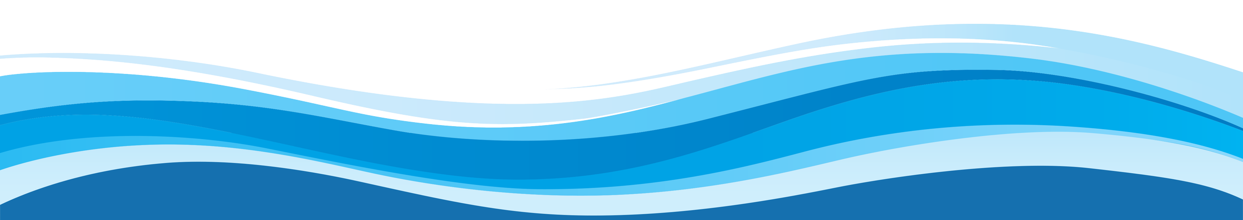 Various shades of blue waves flowing horizontally across the image.